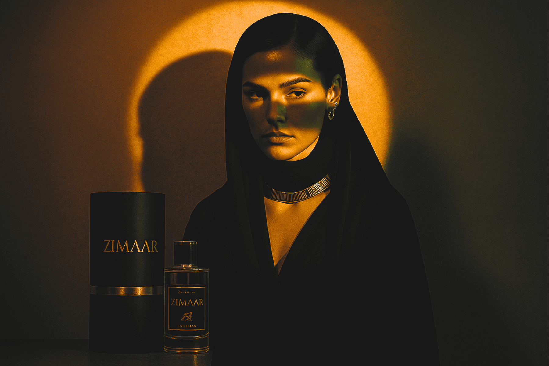 A model showcasing Zimaar's craftsmanship